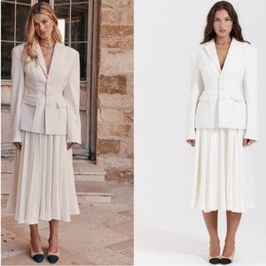 HOUSE OF CB‎ 'Sariah' Ivory Contour Tailored Blazer NWOT size XL